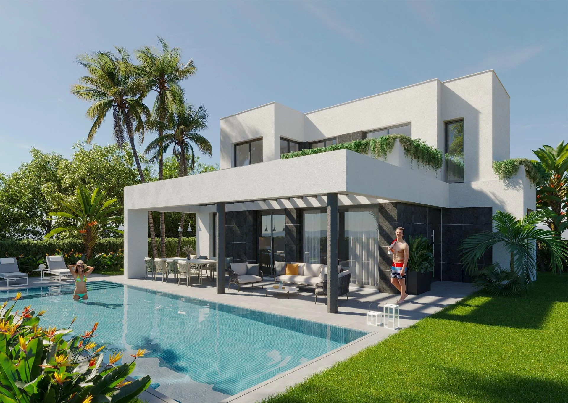 Villa nueva de 2 dormitorios en Finestrat