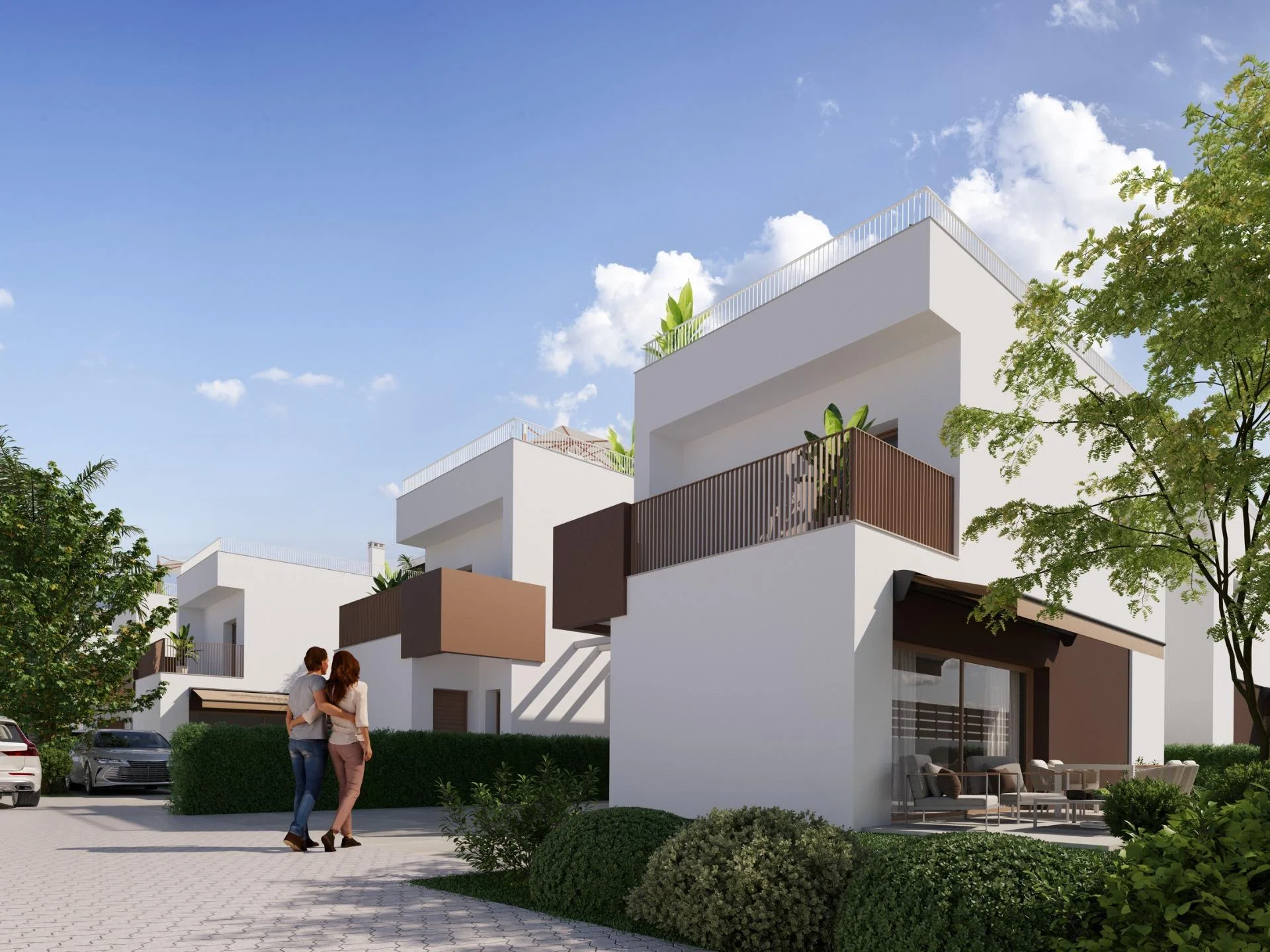 New coastal villa with three bedrooms