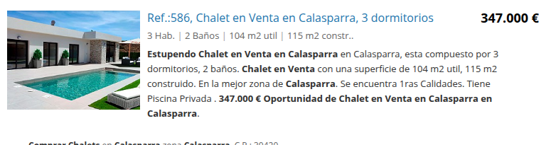 Chalet en Calasparra con piscina privada