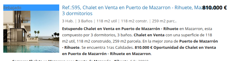 Chalet en Rihuete con 3 dormitorios