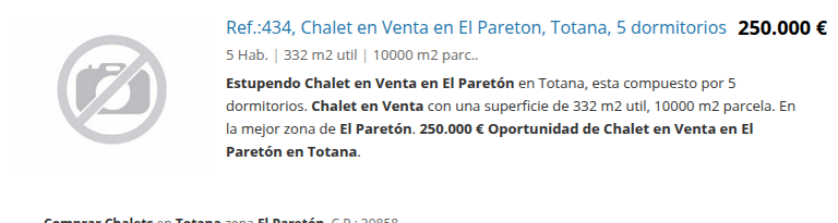 Large chalet in El Paretón, 5 bedrooms