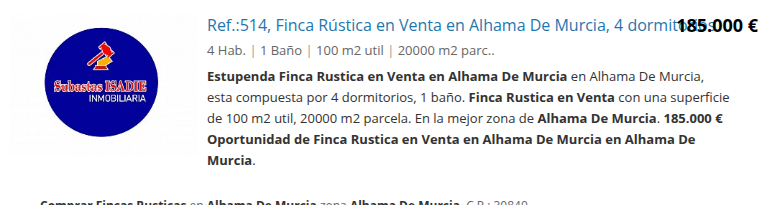 Rural finca with 20,000 m² plot