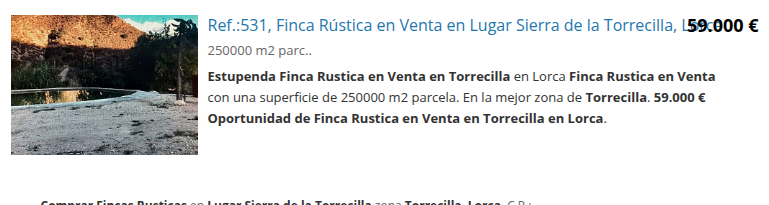 Rural land in Torrecilla, 250000 m²