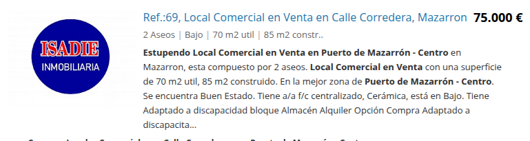 Local comercial céntrico de 85 m² construidos