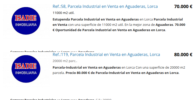 Industrial land in Aguaderas, 11,000 m²