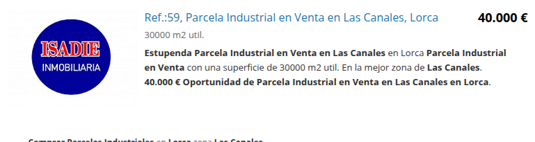 Industrial plot in Las Canales, 30,000 m²