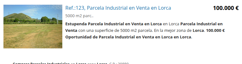 Parcela industrial en Lorca, 5.000 m²