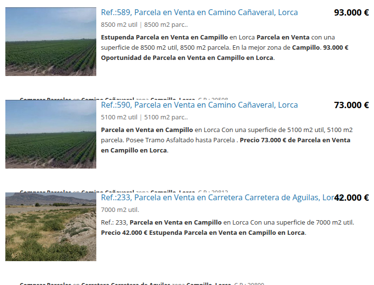 Parcela en Campillo de 8.500 m²