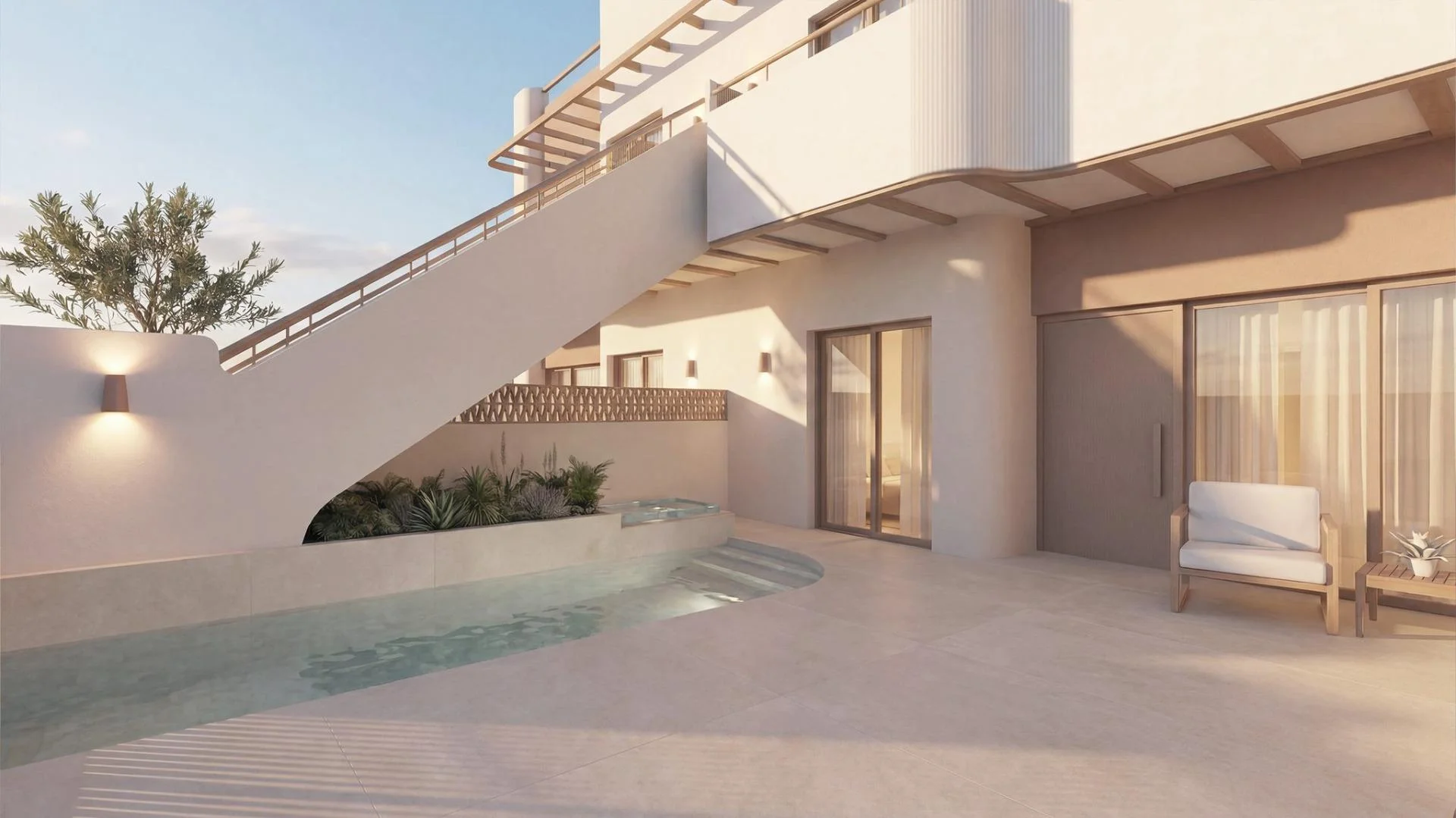 Bungalow nuevo con piscina privada