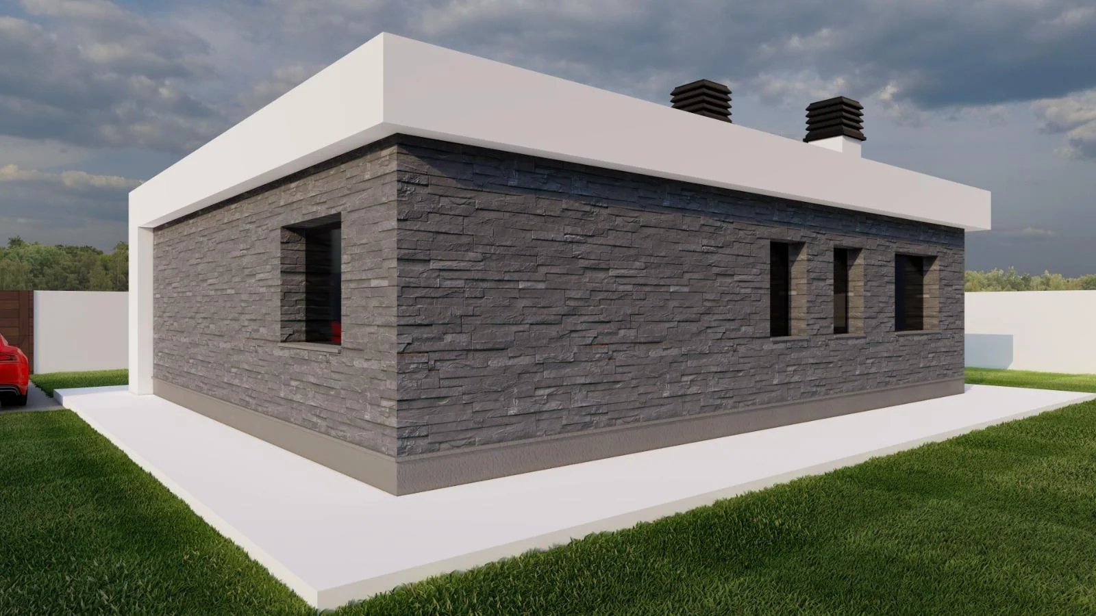 Large plot with approved chalet project