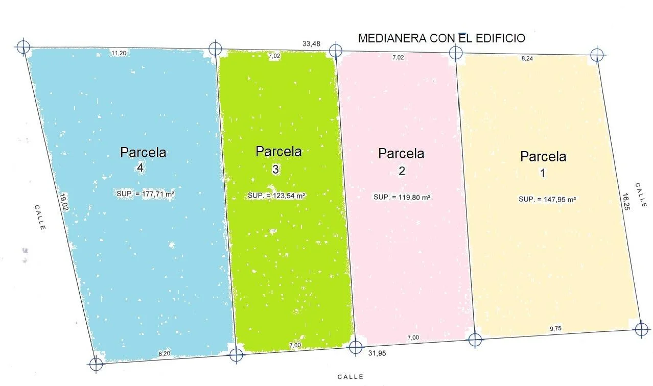 Urban plots in Lorca, four units