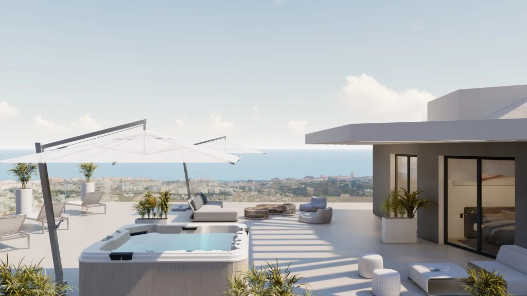 Sea-view Benalmádena project, 2–3 bedrooms