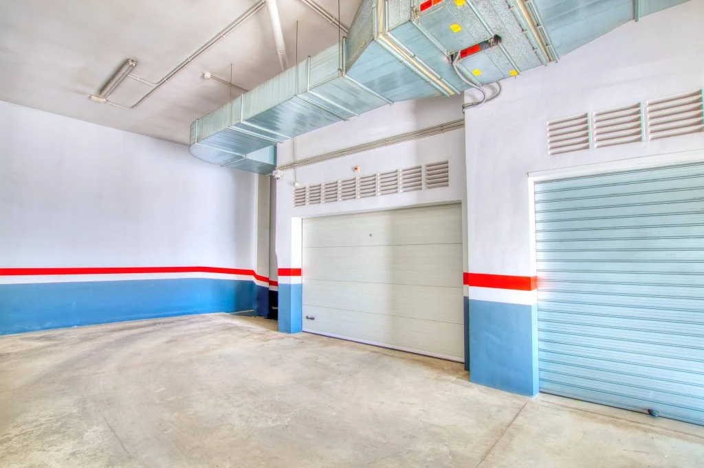 Managed industrial asset with two-car garage