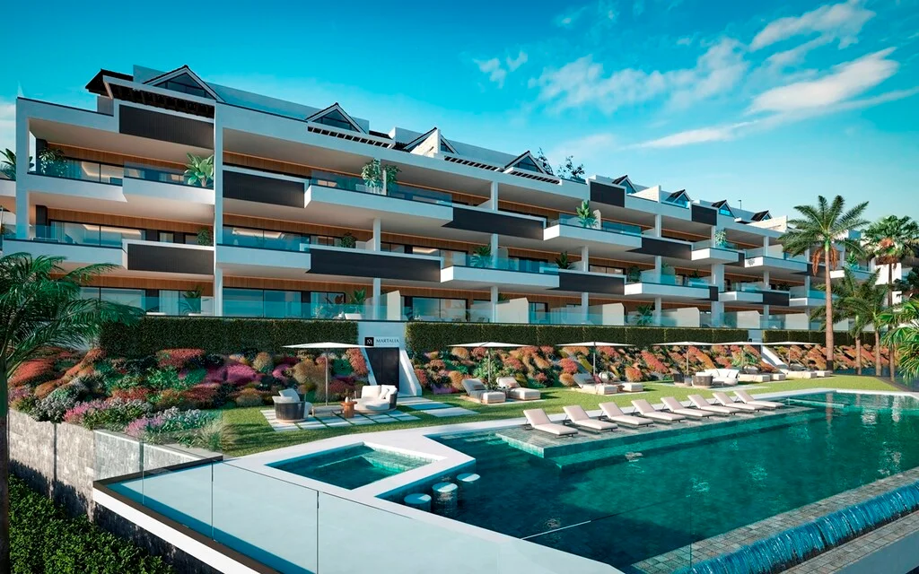 Apartamento sobre plano con vistas al mar, 3 dormitorios