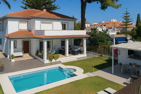 Independent villa with pool, 5 bedrooms