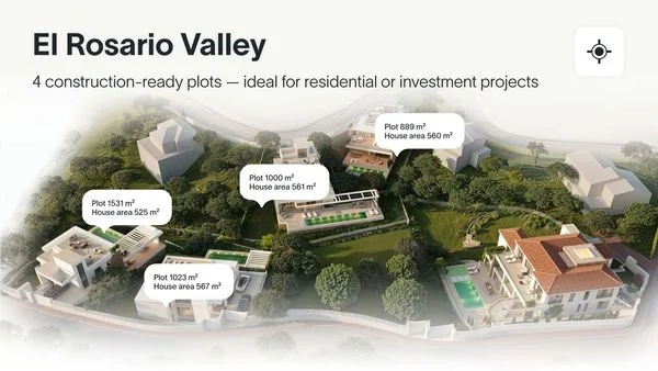 Solar urbano en Marbella con licencia de villas