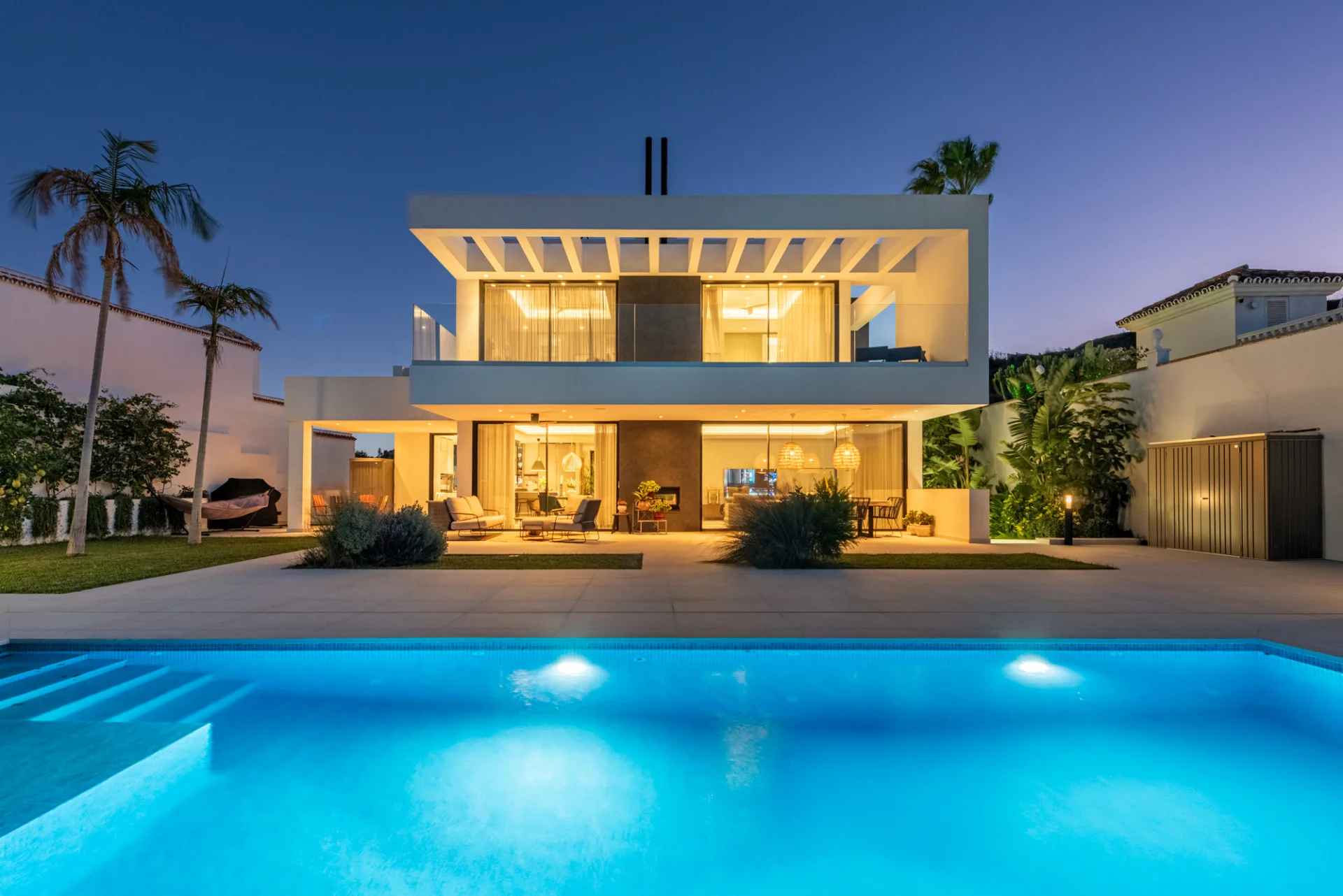 New villa with panoramic sea views