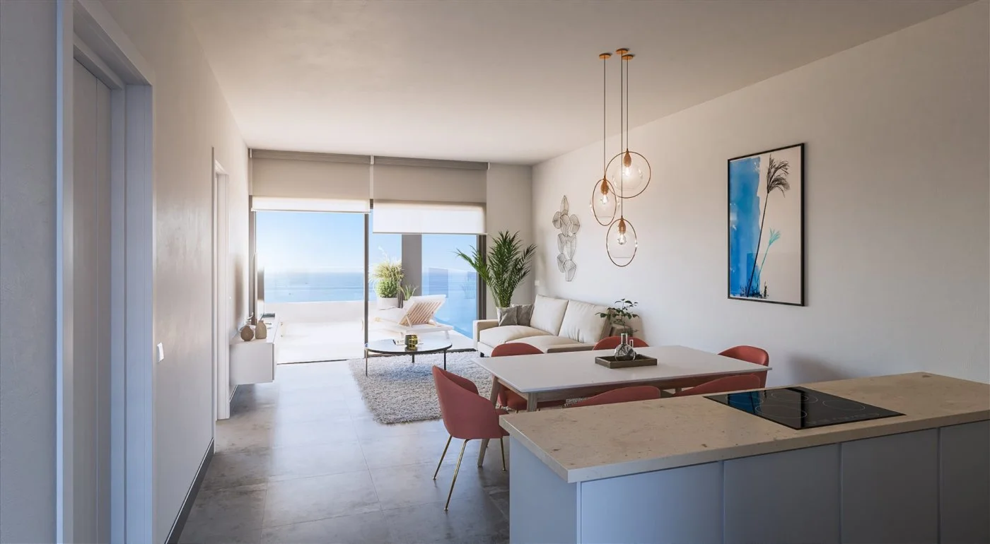Ático de obra nueva con vistas al mar