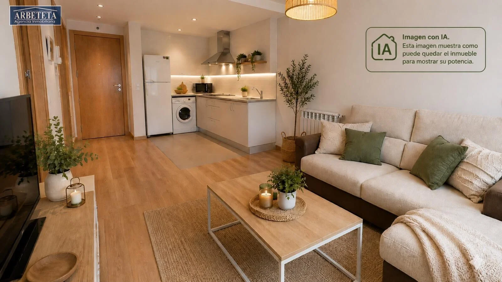Bright one-bedroom apartment in Yunquera