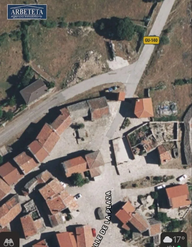 Urban plot near mountain setting