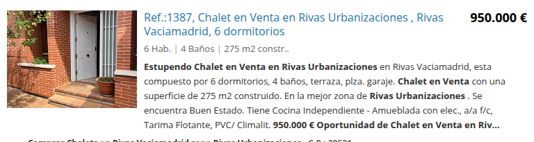 Spacious six-bedroom chalet in Rivas