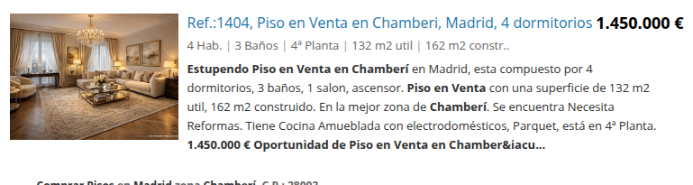 Renovation flat in Chamberí, 4 bedrooms
