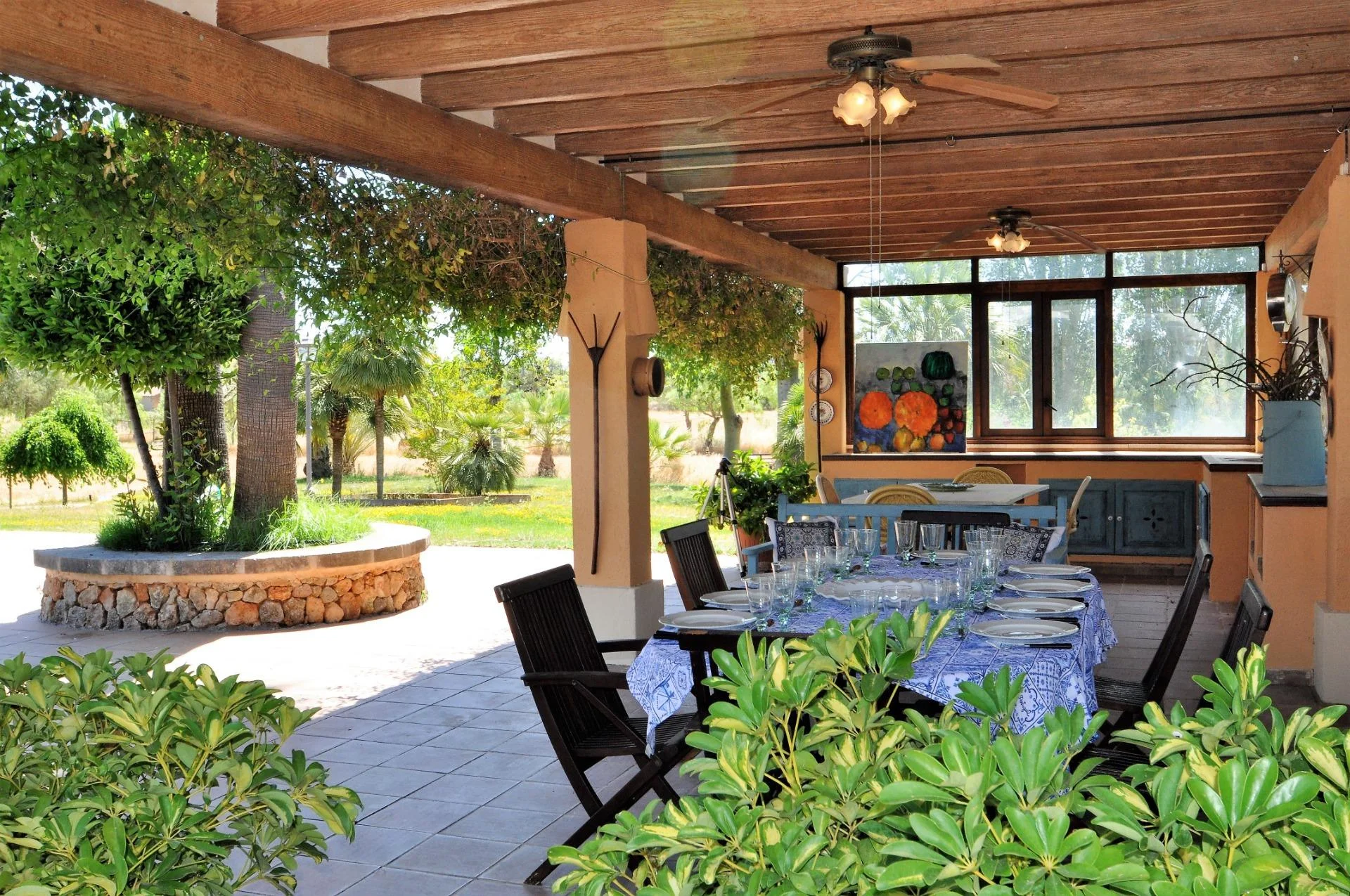 Rural estate with guest house