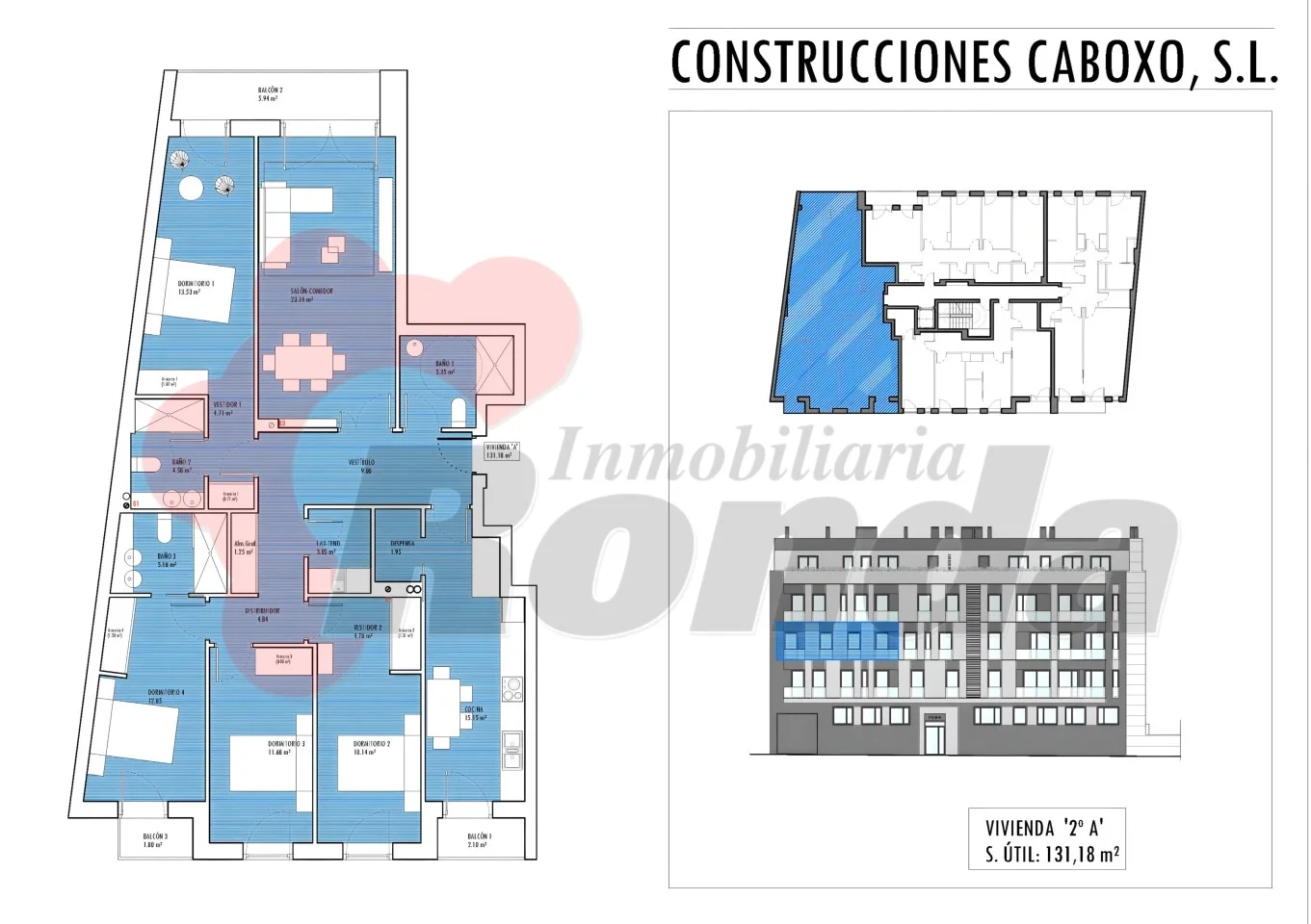 Piso nuevo en Lugo, cuatro dormitorios