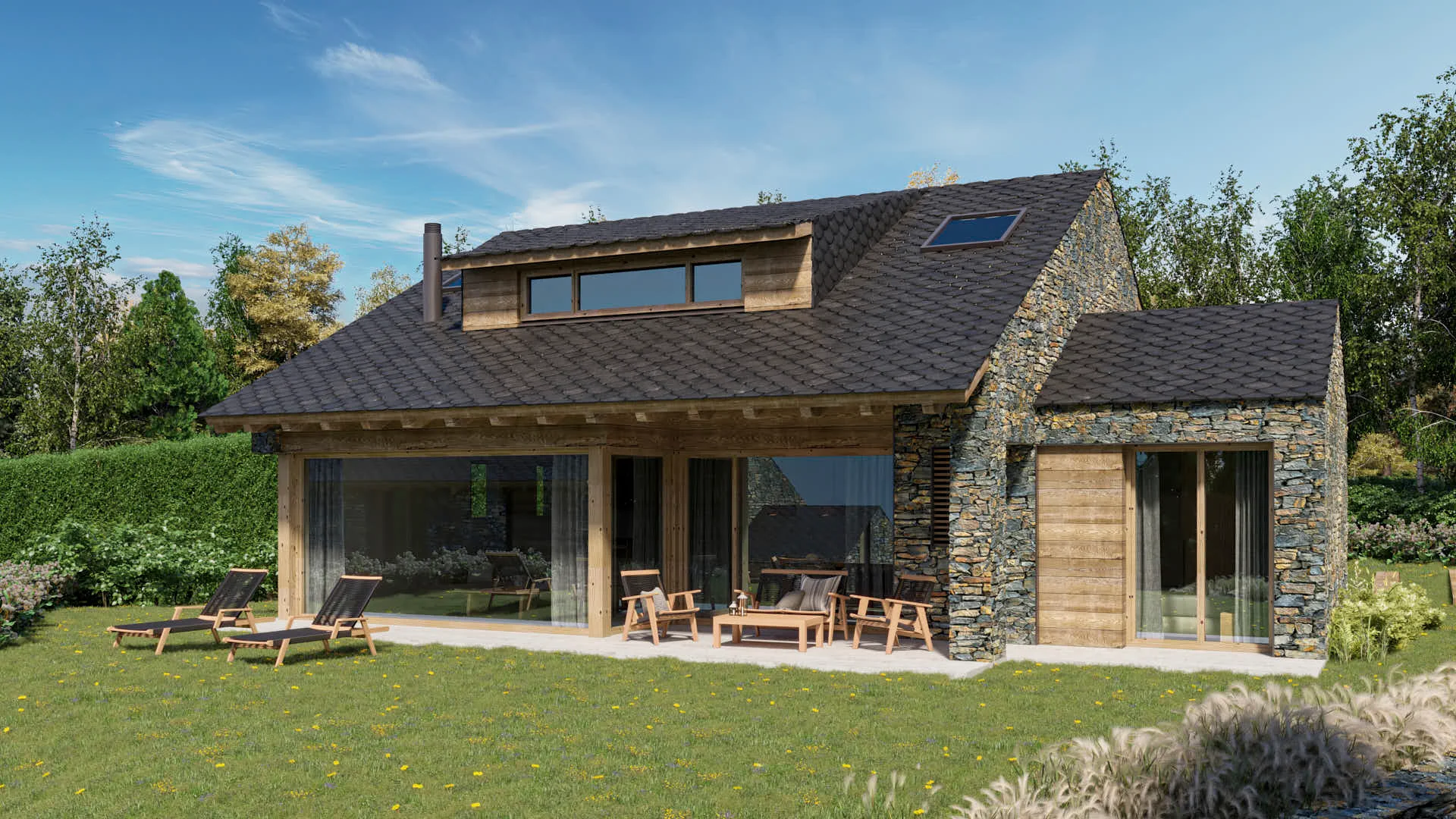 New Ger house with private garden