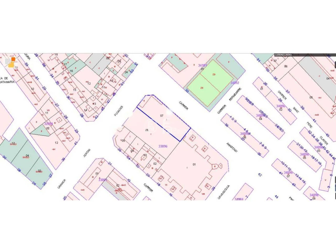 Solar edificable en Pardinyes, 3.736 m² edificables