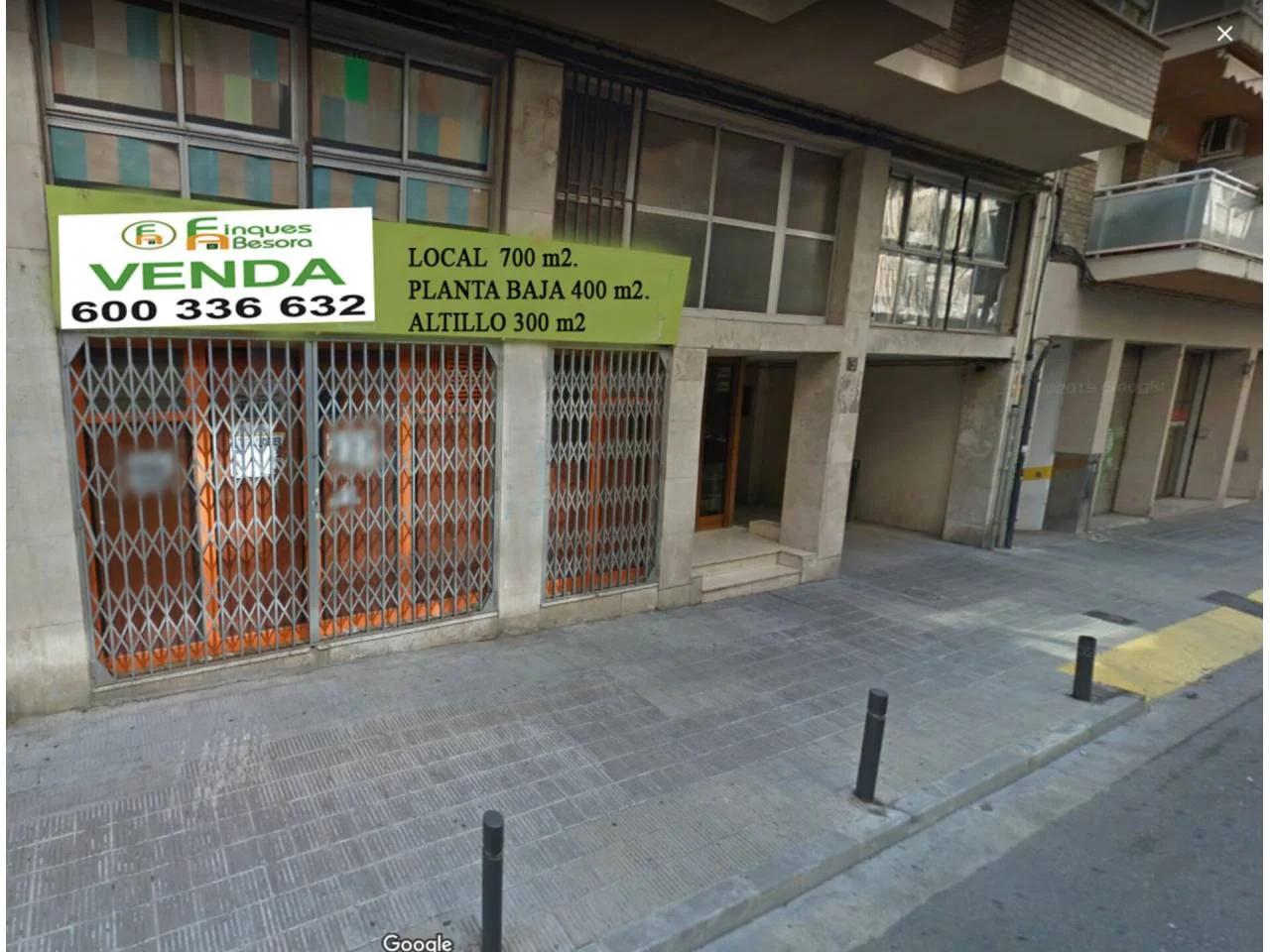 Local comercial de 700 m² junto a clínicas