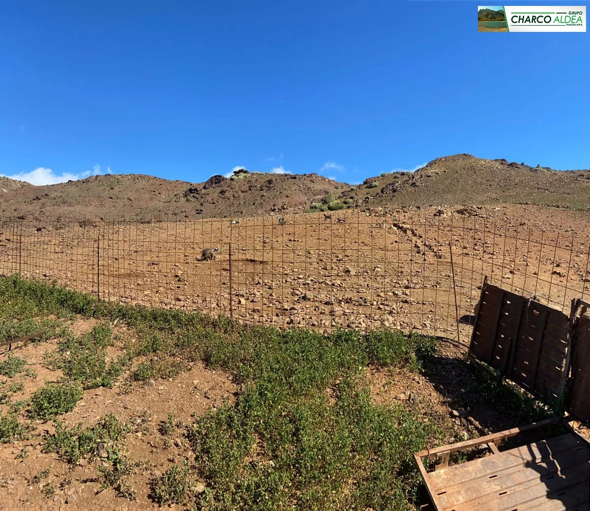 Rustic cultivation plot with water rights