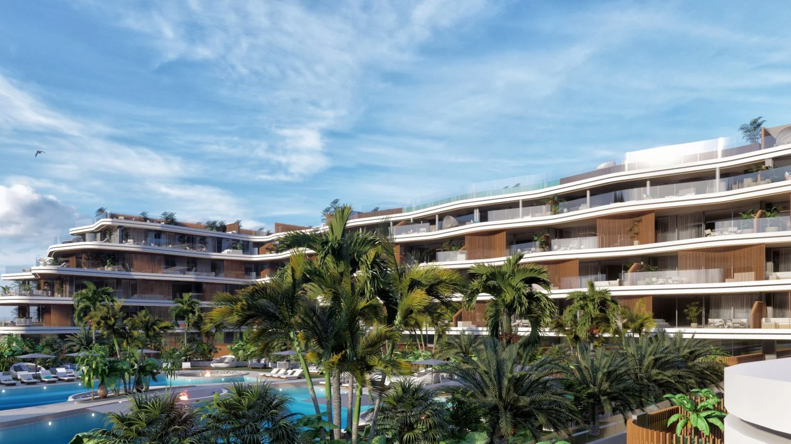Three-bedroom coastal project near marina