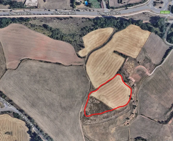 Rural agricultural plot near Burgos