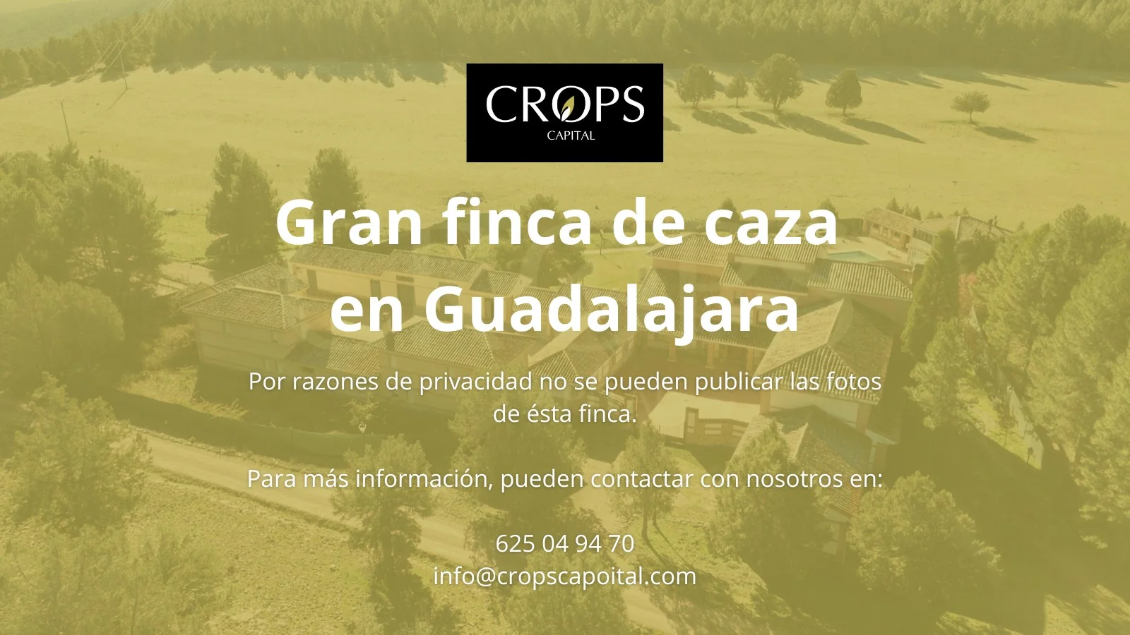 Finca cinegética con amplias instalaciones