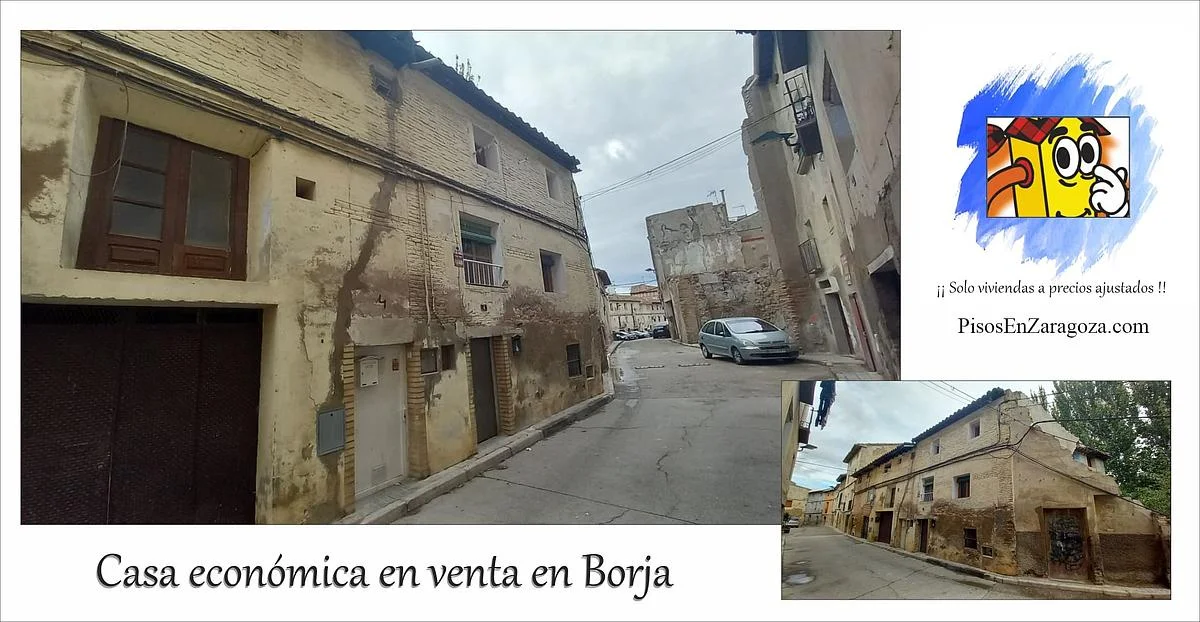 Casa económica en Borja, 2 dormitorios