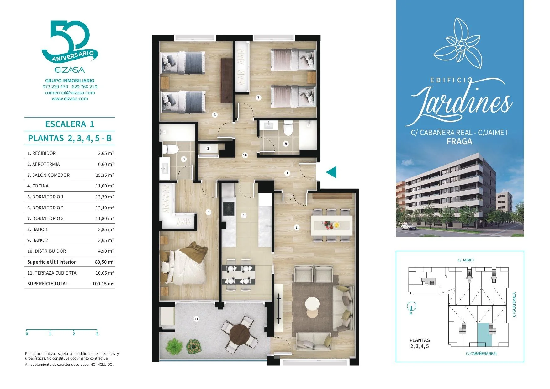New three-bedroom flat in Fraga