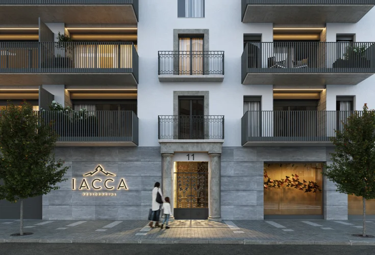 Three-bedroom residential unit with terrace