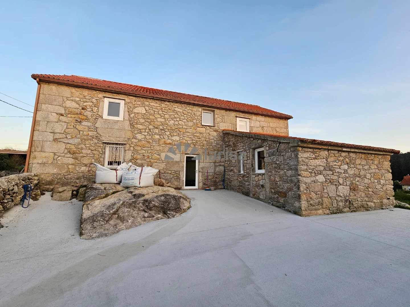 Stone farmhouse renovation project, five suites