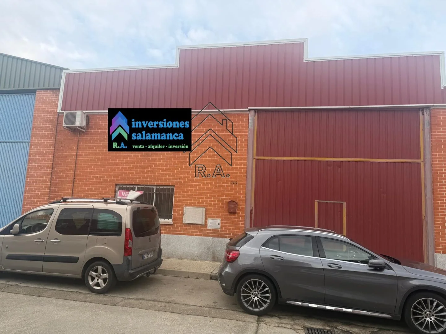 Industrial warehouse with logistics infrastructure