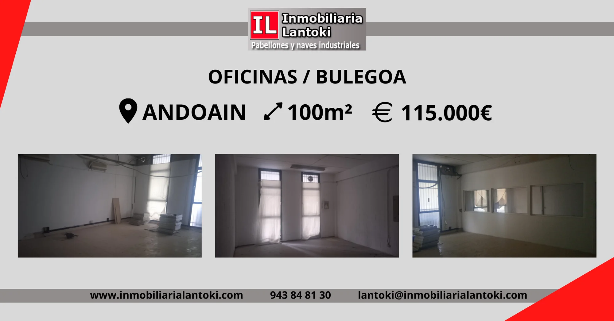 100 m² office in Andoain