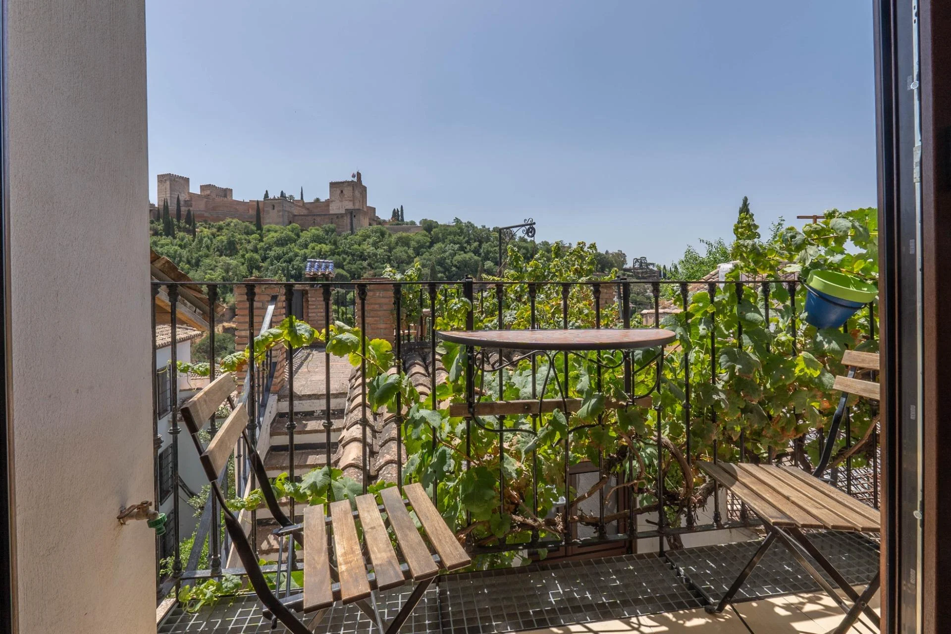 Dos casas en Albaicín con vistas a la Alhambra