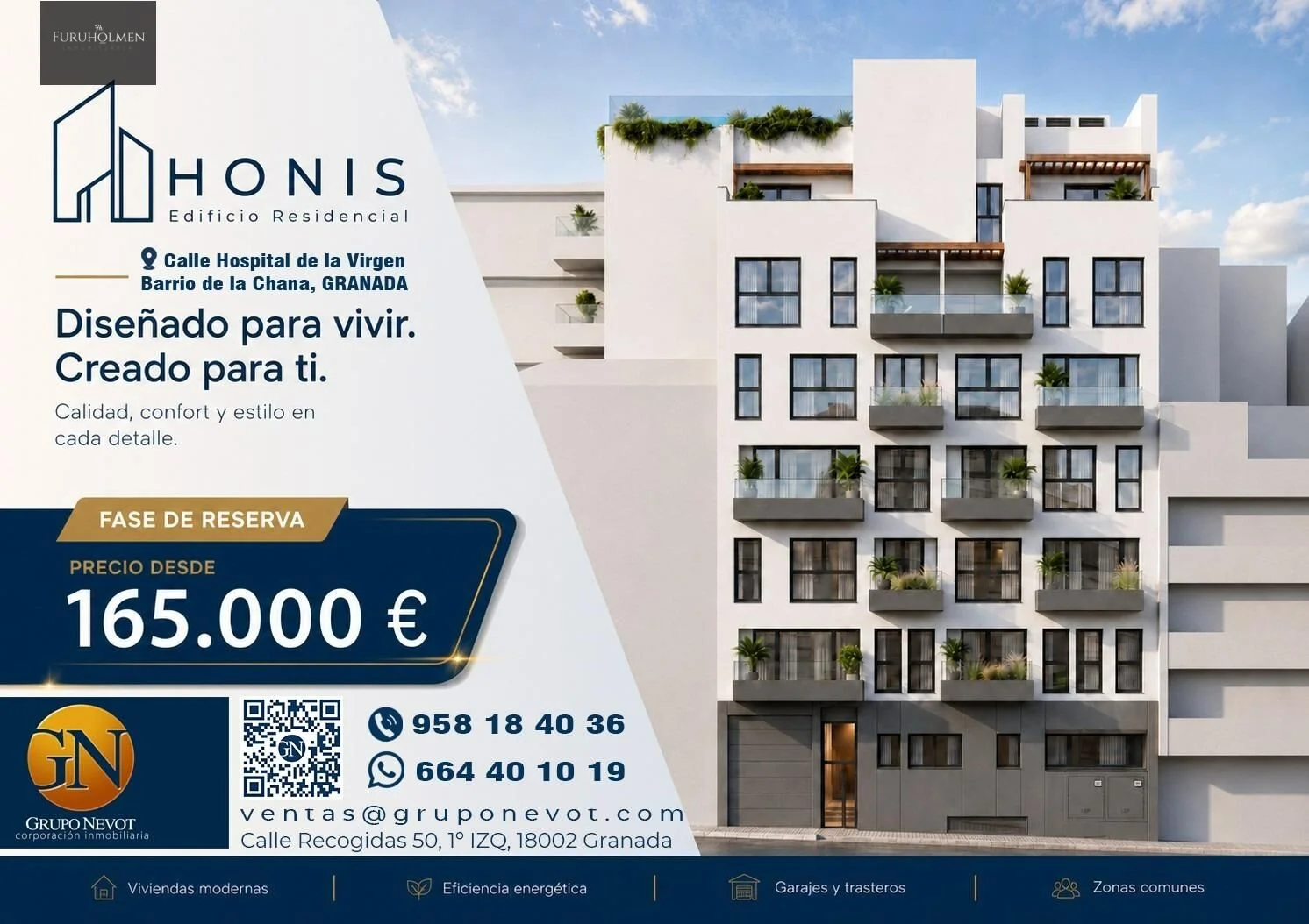 Ático de obra nueva en Granada, 3 dormitorios