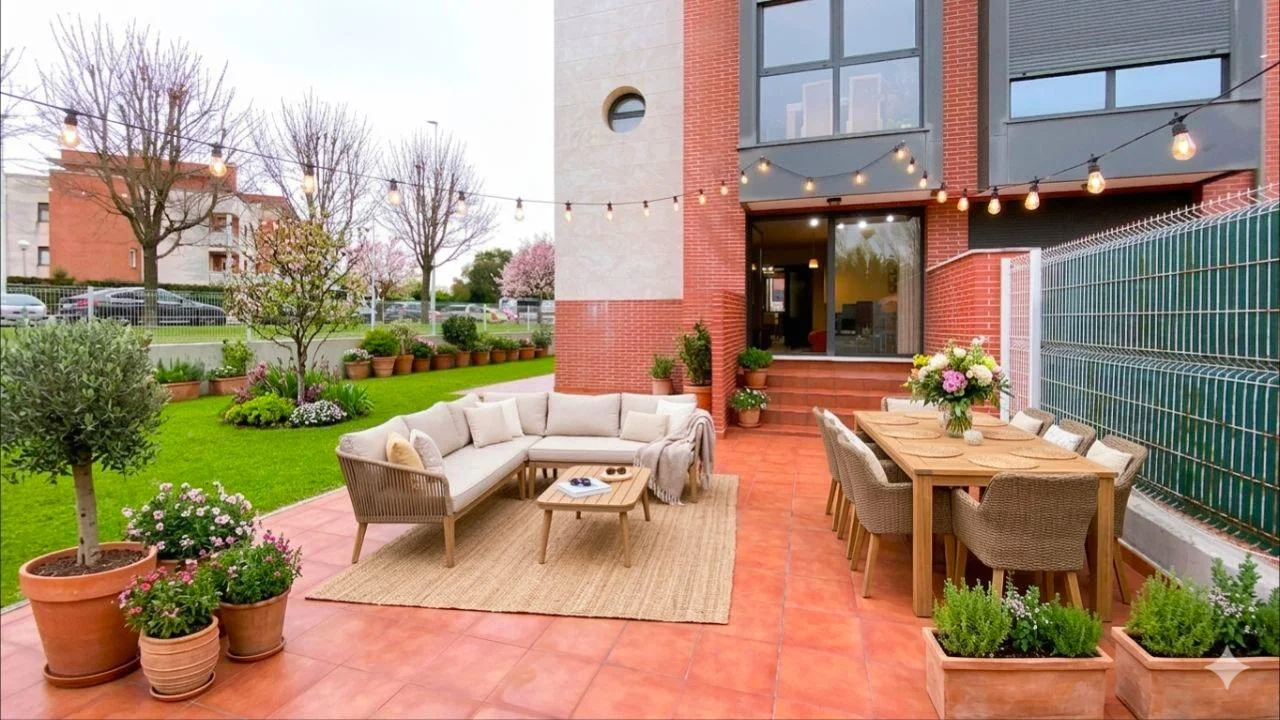 Bajo con jardín privado