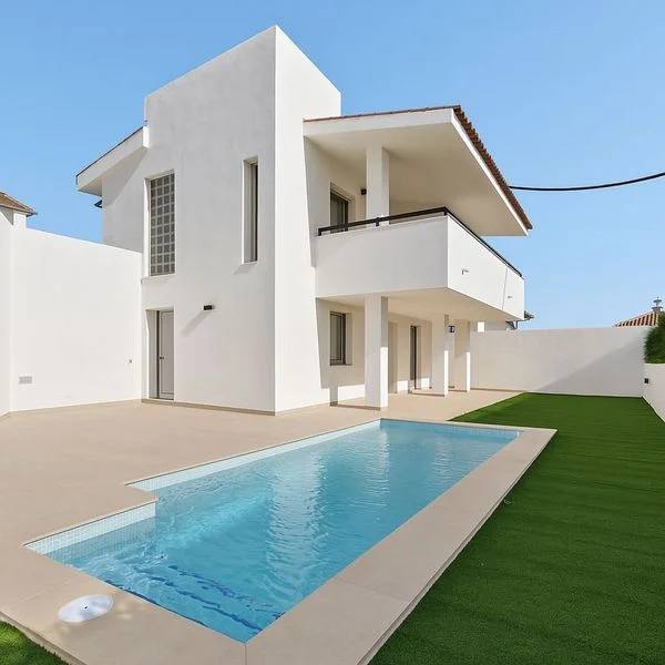 Villa moderna en Mijas con tres dormitorios