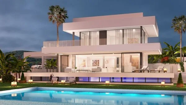 Villa nueva en Las Brisas, 590 m²