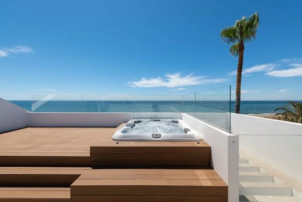 Beachfront villa with five suites