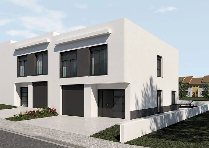 Modern townhouse development, three bedrooms