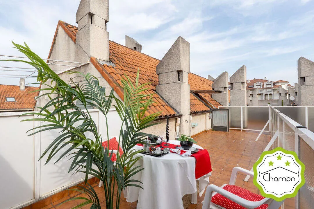 Furnished Noja duplex with terraces