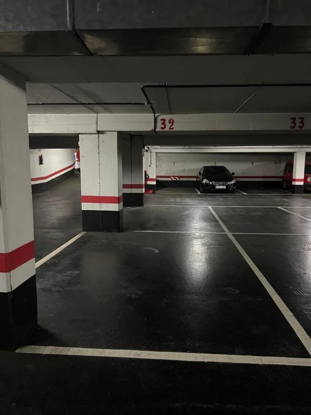 Two garage spaces by outpatient clinic